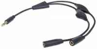 766623393980 Headphone Splitter 30CM 12inch jack 3.5 Manhattan