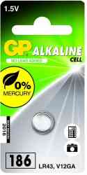 4891199003974 Piles GP 186 ALKALINE LR43 1.5