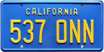 5510109164 Plaque Immatriculation 537onn De  Starsky Et Hutch