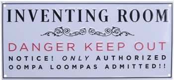 5060948291248 Willy Wonka Plaque En Metal