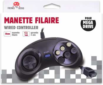 3760178629669 Manette Filaire Pour Megadrive 6 Boutons