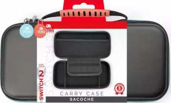 3701625909583 Housse Noire Switch 2 Bleu Et Corail