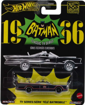 194735262984 Hot Wheels Premium Pop Culture - batman série television batmobile 1966